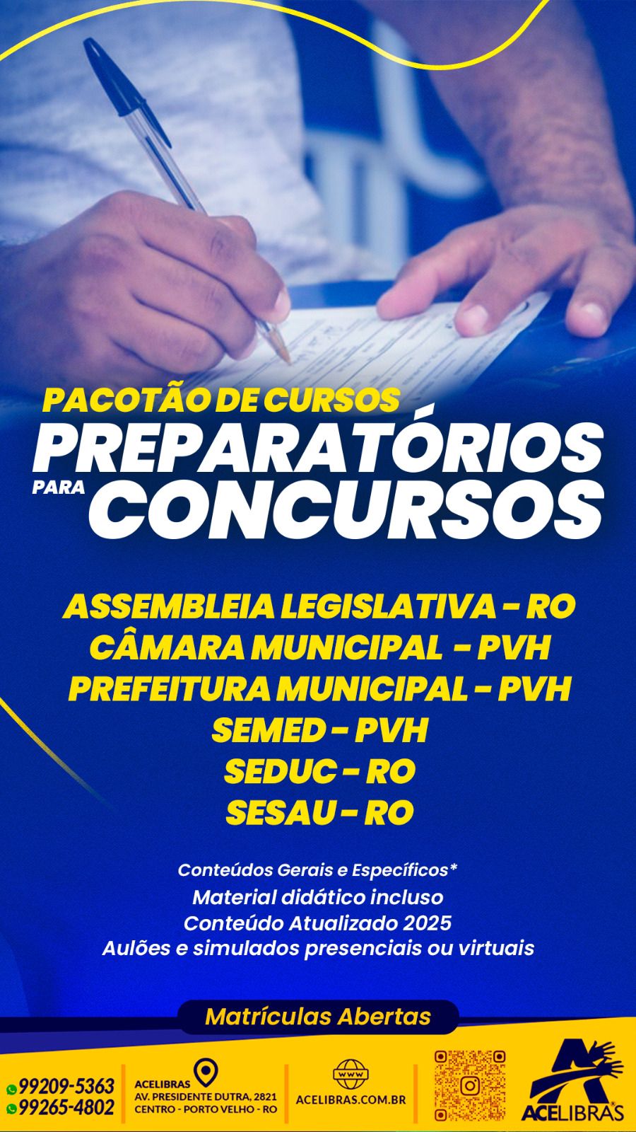 PACOTÃO DE CURSOS PREPARATÓRIOS PARA CONCURSOS